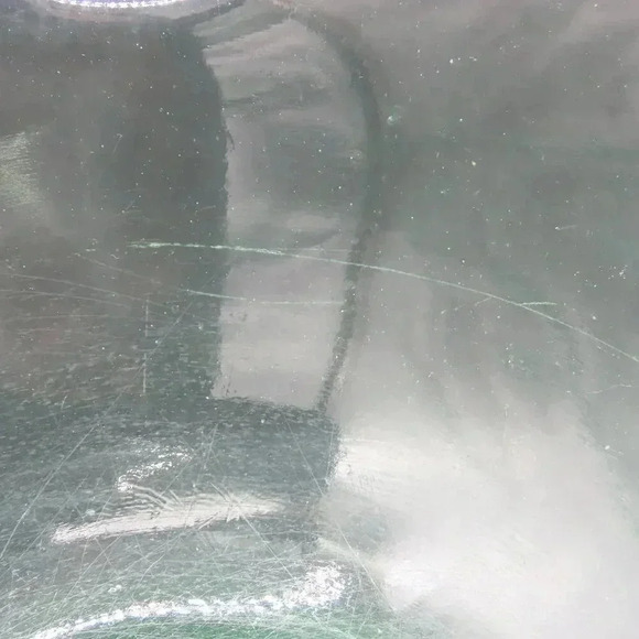 Vintage MCM Depression Vaseline Uranium Glass Small Double Spout Mixing Bowl - Picture 6 of 6